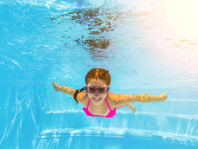Chlorine can affect your teeth while swimming.